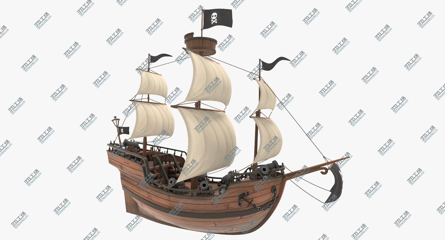 images/goods_img/2021040232/3D Cartoon Galleon model/2.jpg